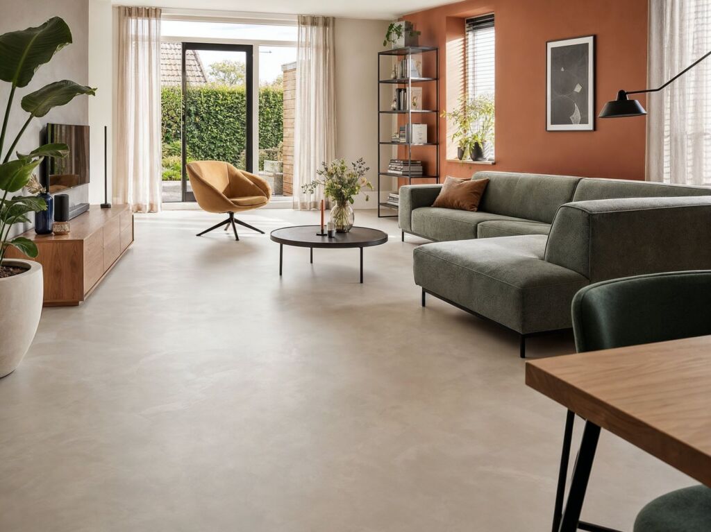 Welke stoffen mogen nooit op een gietvloer komen?